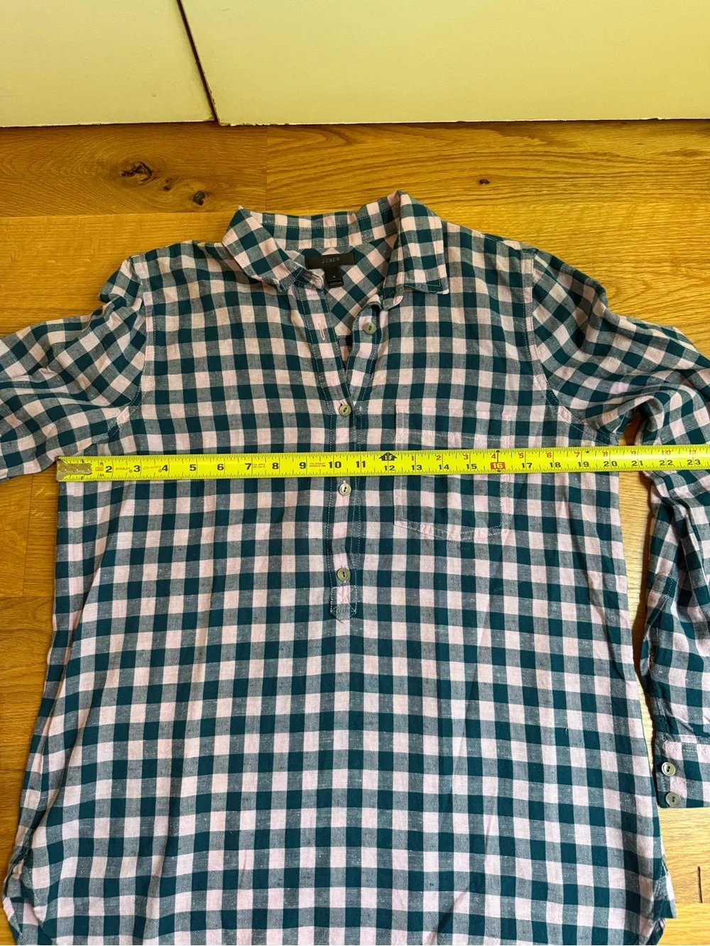 Classic Dark Green and Pink Check Shirt - Relaxed Womens Popover